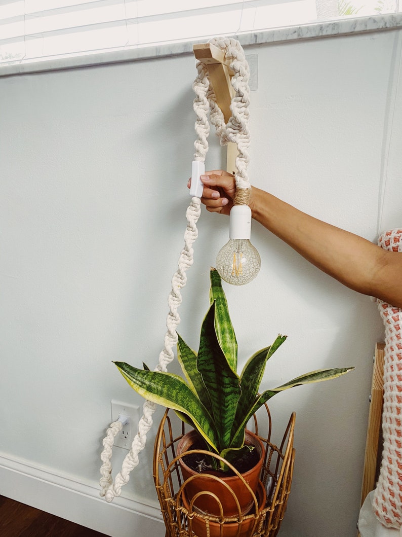 Macrame lamp