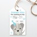 Puppy Birthday Thank You Tag DIGITAL Dog Party Favor Tag Woof ...