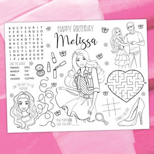 PRINTABLE Barbie Coloring Pages 30 Pages 