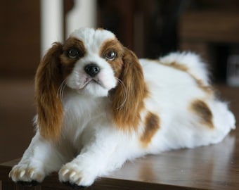 手作りのぬいぐるみの犬キャバリアスパニエル | パーソナライズ