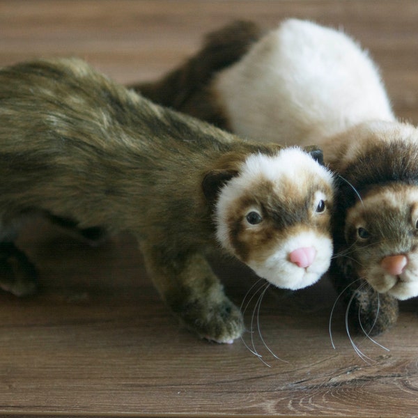 Realistic Ferret Plush Etsy