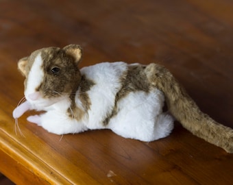 In stock. Realistic cute stuffed rat plush replica, lifelike rat pet custom plush, real stuffed rat, realistic mouse plush, commission rat