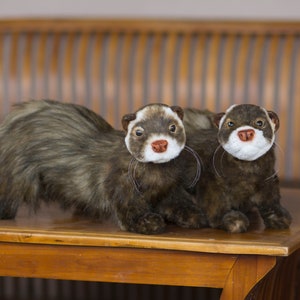 Made to order! Lifelike, life size ferret stuffed plush, ferret pet replica plush, ferret clone copy, real custom stuff ferret, real animal