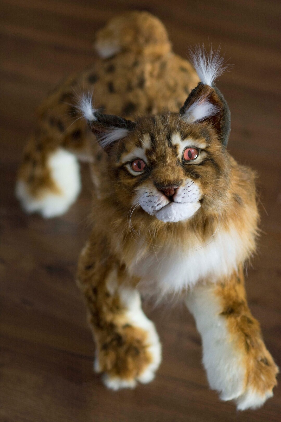 In Stock 50 Cm Realistic Stuffed Lynx Plush Toy, Real Stuff Animal