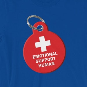 T-shirt voor menselijke emotionele steun: cadeau sarcastisch dierenliefhebber