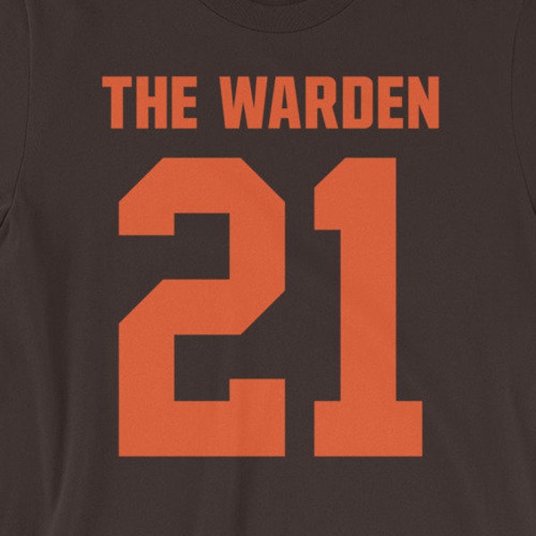The Warden - Denzel Ward 21 t-shirt - Cleveland Browns - Dawgpound - Short-Sleeve Unisex T-Shirt