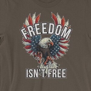 Freedom Eagle T-Shirt: Patriotic Military Veteran Gift