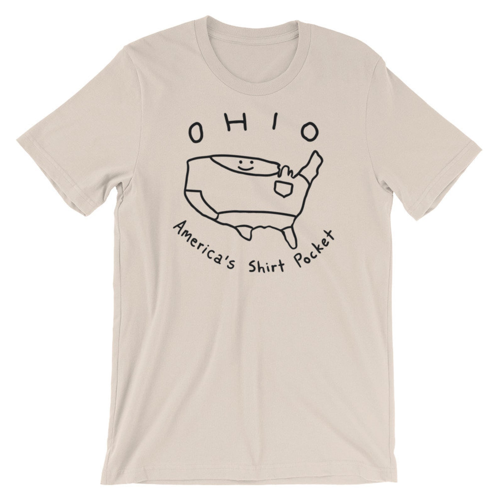 Ohio - America's Shirt Pocket Shirt - Cute Tee for Every Proud Ohioan