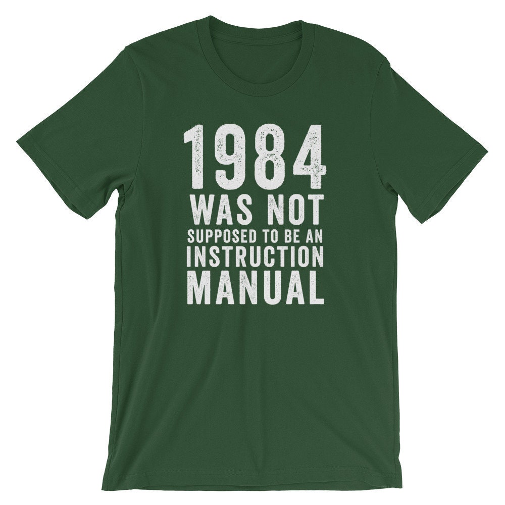Funny Libertarian T Shirt 1984 Is Not An Instruction Manual Funny Libertarian T Shirt 1984 Is Not An Instruction Manual
