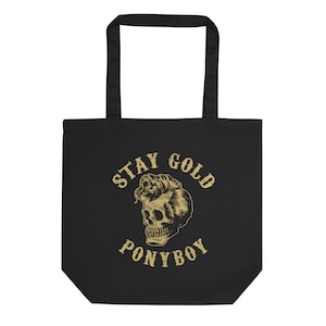 Stay Gold Ponyboy tote bag - For fans of The Outsiders book by S.E. Hinton or movie - Eco Tote Bag