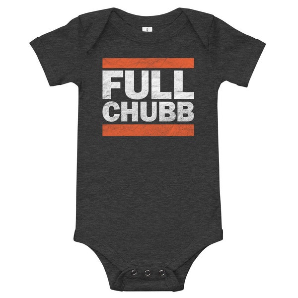 Full Chubb - Cleveland Browns Nick Chubb onesie - Baby short sleeve one piece