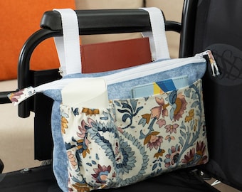 Borsa Laterale Per Sedia A Rotelle Con Portabicchieri, Accessori - Foto 7