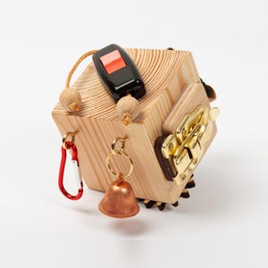 Dementia Parkinsons Alzheimers activities busy cube, Disabilities adult gift, Senior fidget cube, Sensory for adults, Restless hands gift