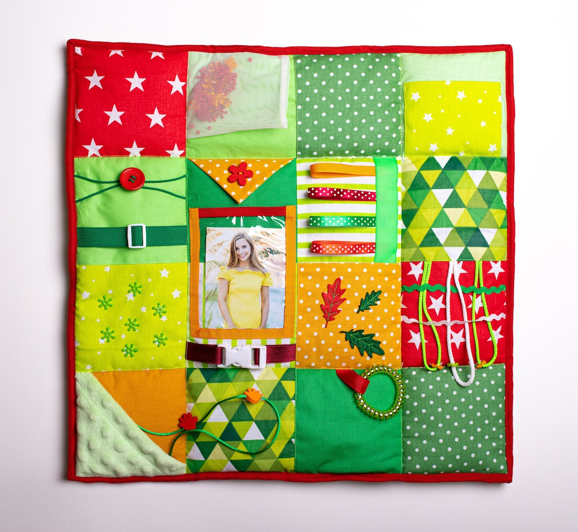 Dementia Fidget Blanket Alzheimer's Quilt Dementia Etsy