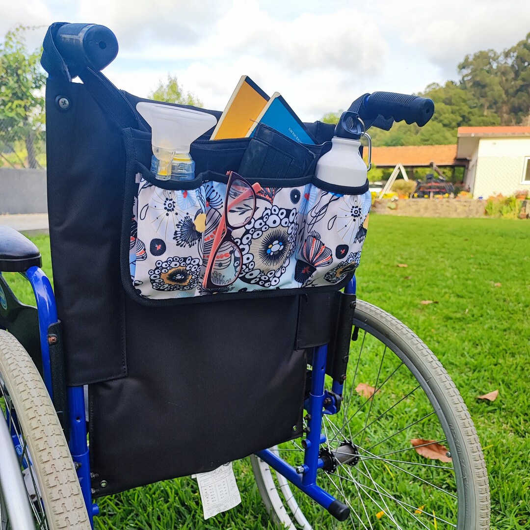 Wheel Chair Accessory Wheelchair Armrest Bag Stylish Etsy