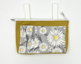 Rollstuhl-Seitentasche mit Reißverschlusstaschen - Organisator für Hilfsmittel, Armlehnenzubehör, Veranda, Muttertagsgeschenk, Rollator, Elektrorollstuhl Walker Tote