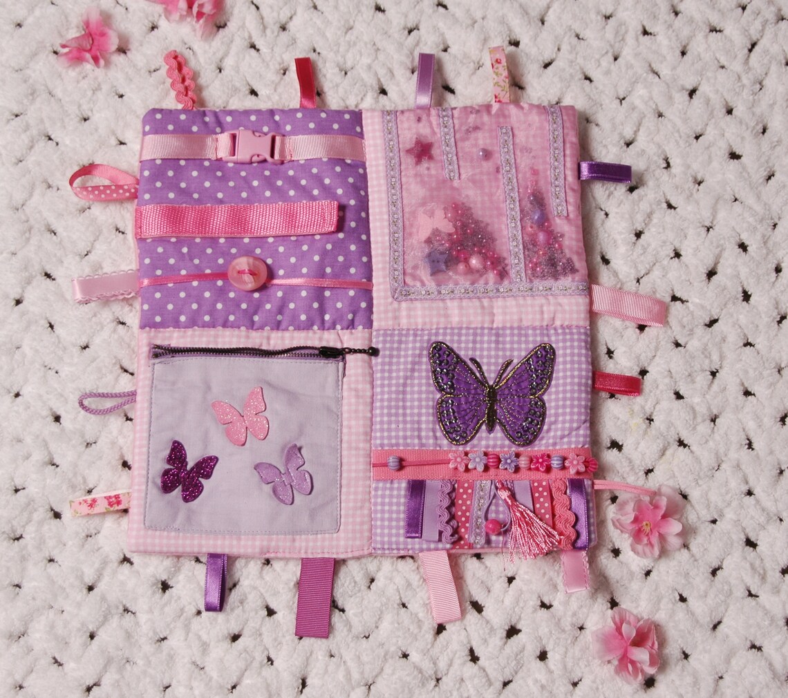Dementia fidget blanket Activity mat for anxiety Fidget Etsy