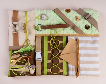 Dementie Fidget-quilt, Dementia Activity Lap-deken voor heren voor senioren Alzheimercadeau - Activity Mat Sensorisch kussen Ouderen Geheugenverlies