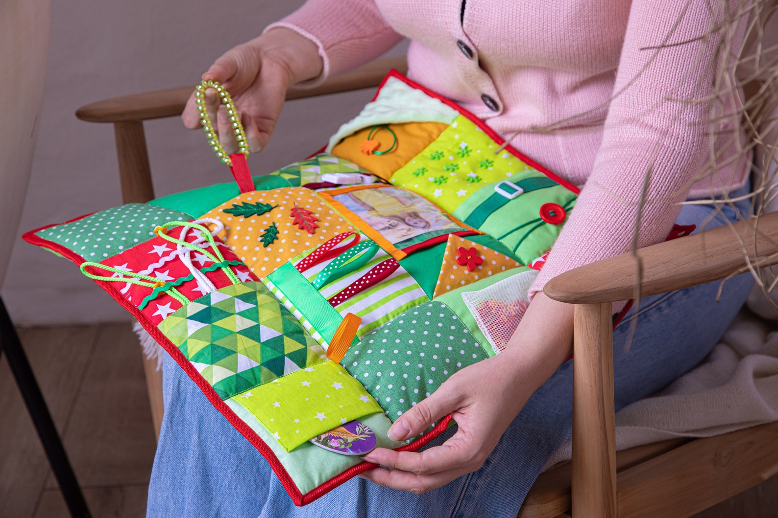 Dementia Fidget Blanket, Alzheimer's Quilt, Dementia Christmas Gift