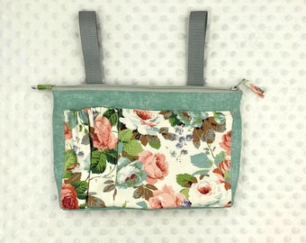 Wheelchair Bag with Pockets, Powerchair Side Bag, Wheelchair Tote, Mobility Aid, Wheelchair Caddy, Bag for power chair, Gift for Grandma