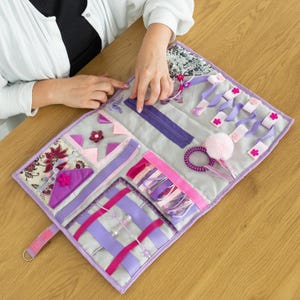 Alzheimer&#39;s Fidget Blanket - Female Dementia Sensory Book, Activities for Seniors with ADHD Anxiety, Gift for Nursing or Care Home Patients