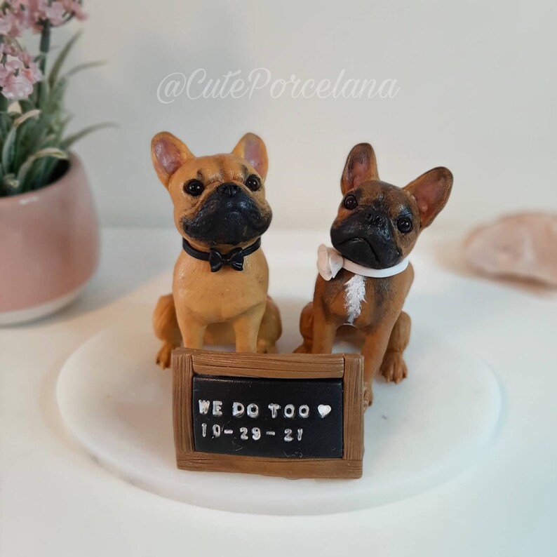 CUSTOM Dog Cake Topper Custom Dog Polymer Clay Pass Away Pet Etsy