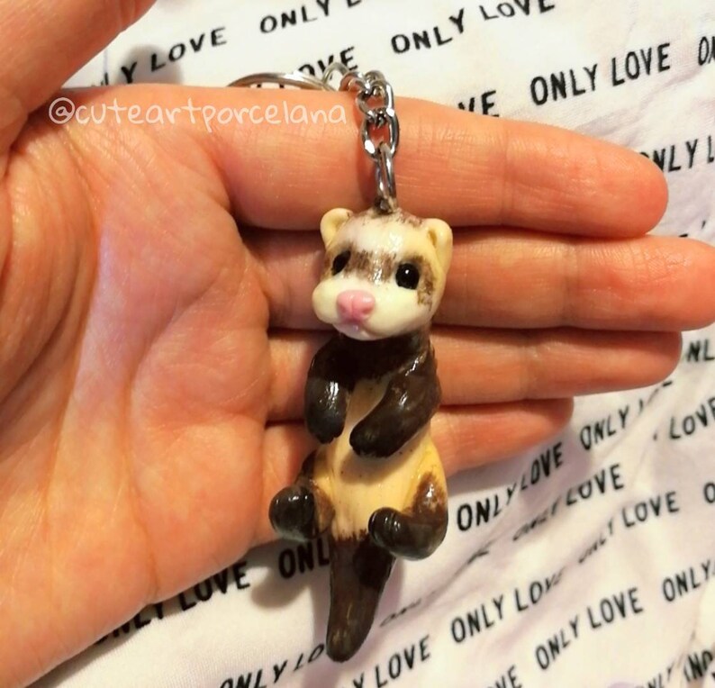 Custom Ferret Keychain Pet Loss Gifts for Ferret Lover and Etsy