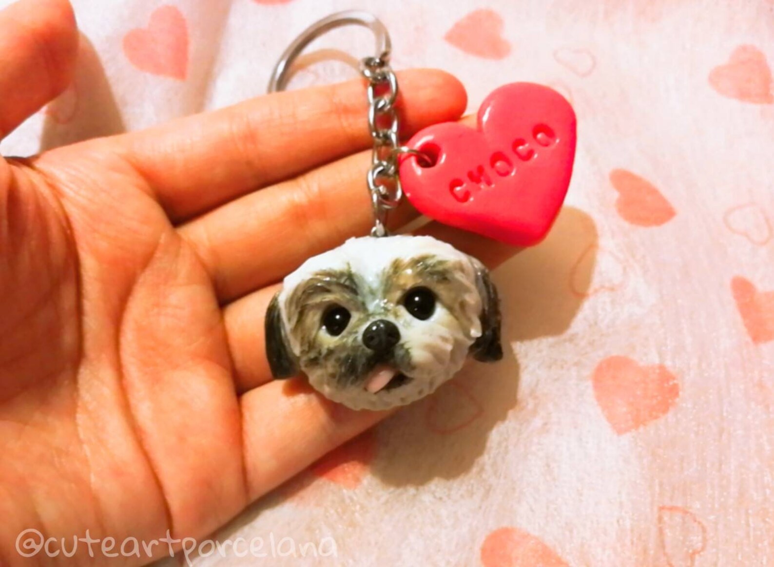 Custom Shih Tzu Keychain Pet Loss Gift for Dog Owner Friend Etsy