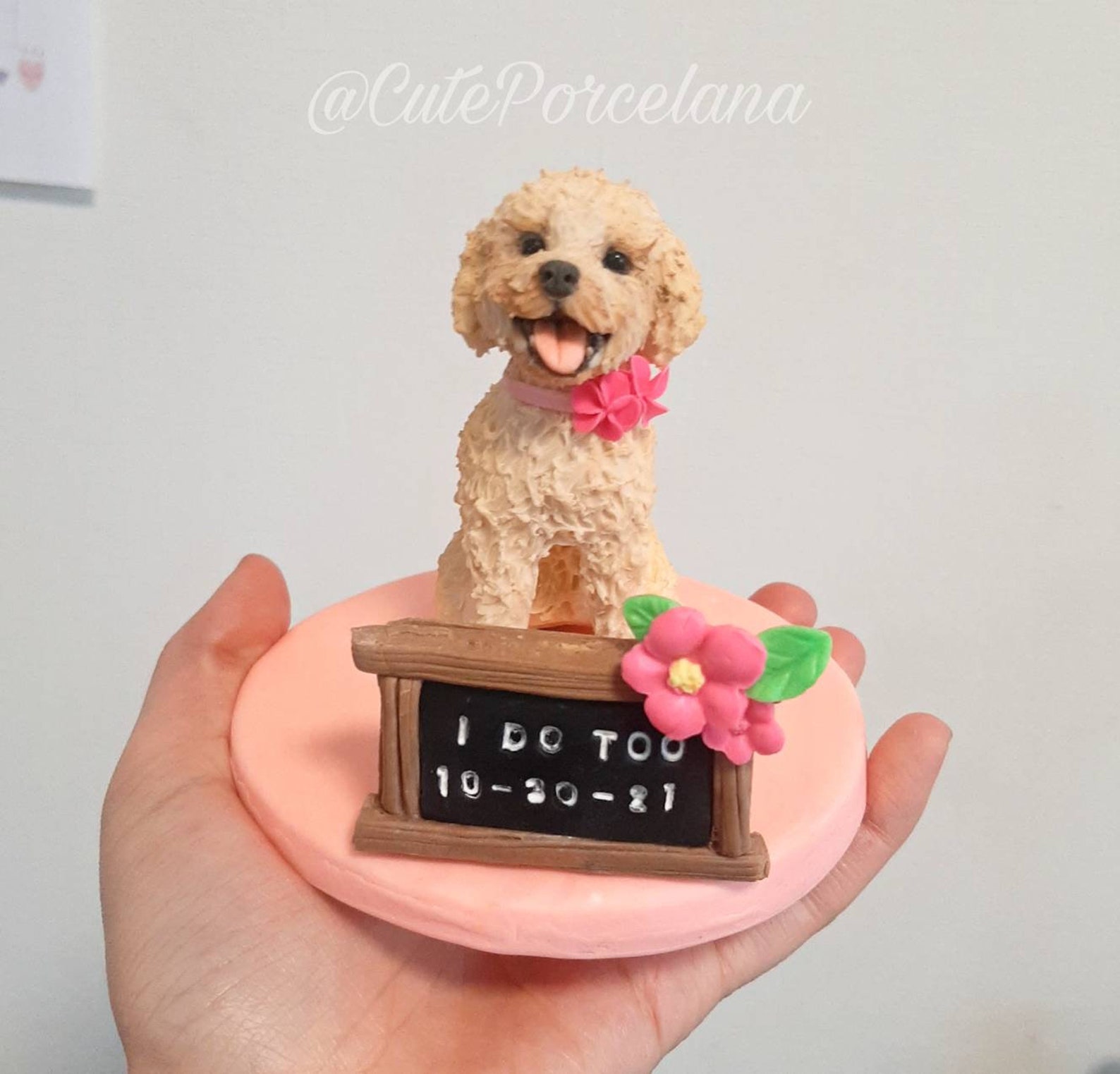 CUSTOM Pet Cake Topper Custom Dog Polymer Clay Pass Away Pet Etsy
