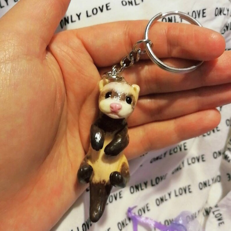 Custom Ferret Keychain Pet Loss Gifts for Ferret Lover and Etsy UK