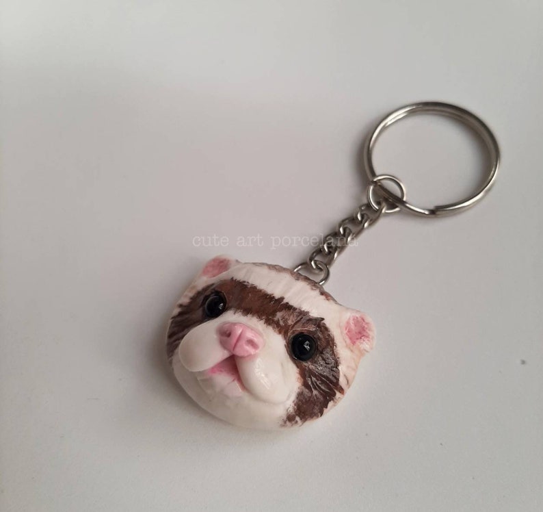 Custom Ferret Keychain Pet Loss Gifts for Ferret Lover and Etsy