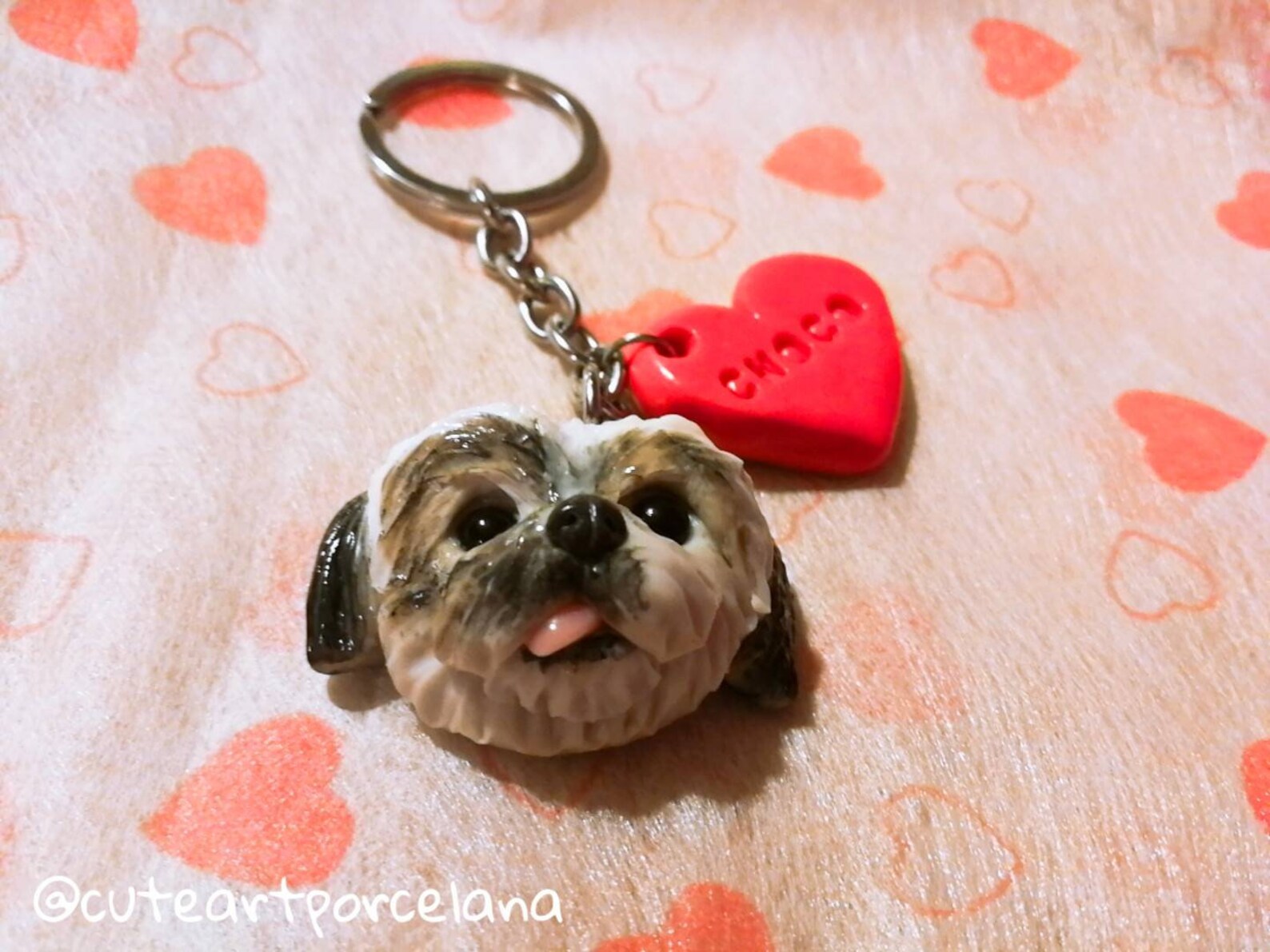 Custom Shih Tzu Keychain Pet Loss Gift for Dog Owner Friend Etsy
