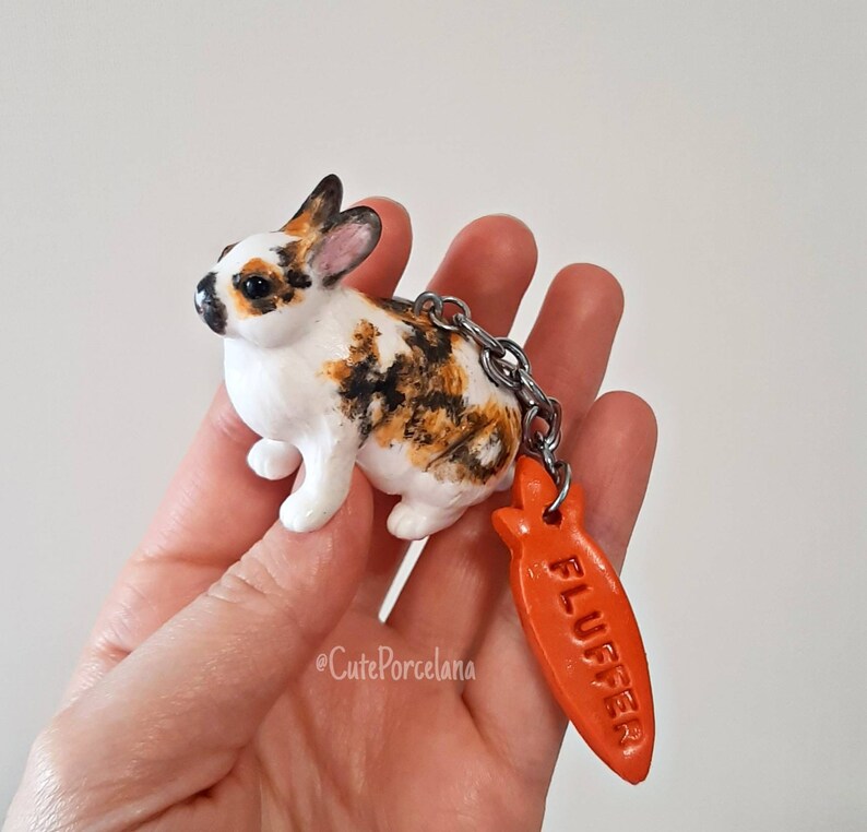 CUSTOM Bunny Keychain Pet Memorial Gifts Gifts for Rabbits Etsy