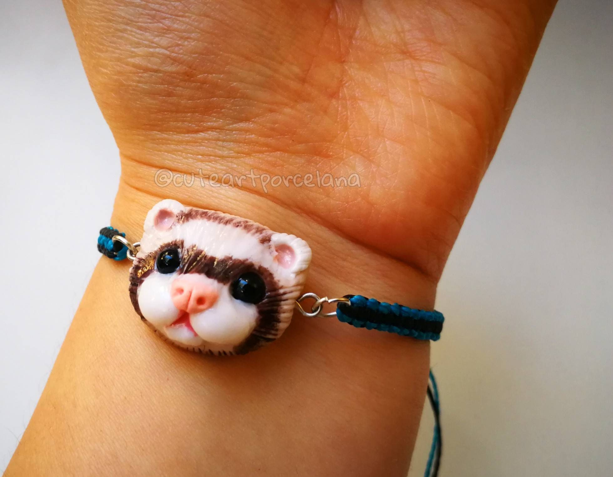 CUSTOM Ferret bracelet adjustable bracelet ferret pet custom Etsy