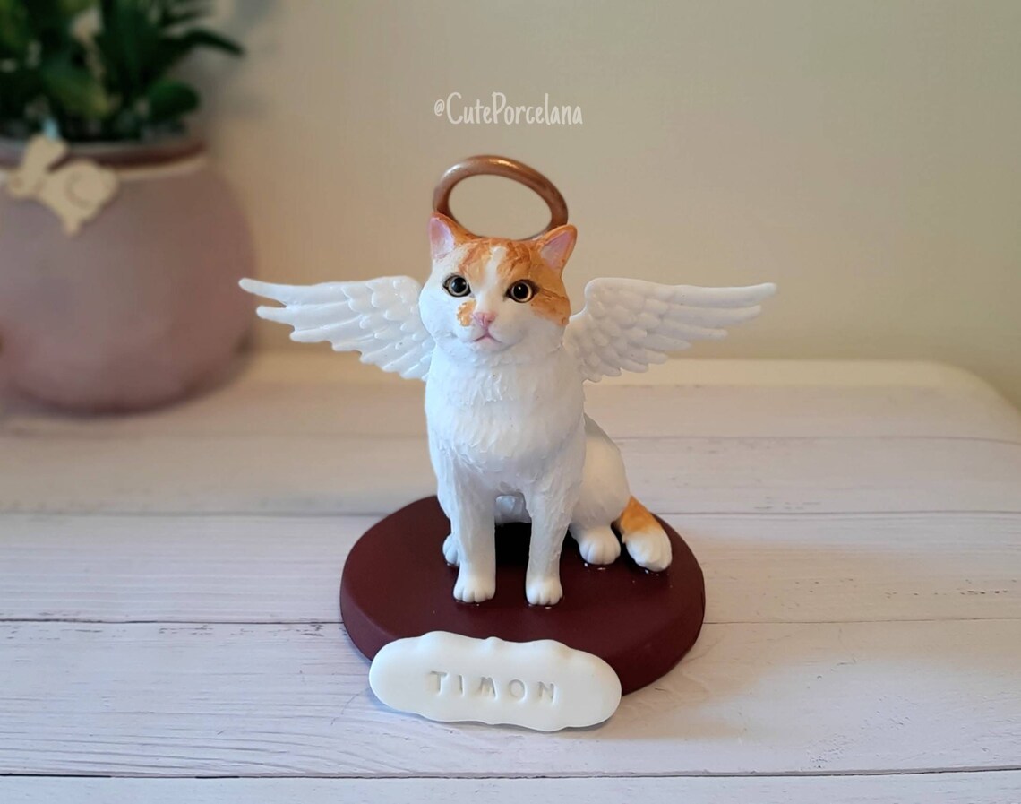 Custom cat replica pet memorial for pet loss gifts Etsy