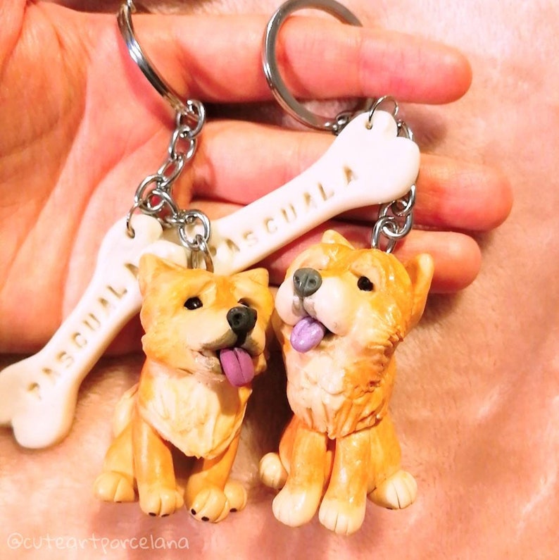 CUSTOM Chow Chow Keychain Personalized Gifts for Dog Lovers Etsy