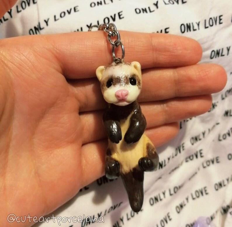 Custom Ferret keychain pet loss gifts for ferret lover and Etsy