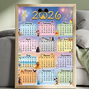 2026 Princess Fairy Tale Calendar | Magical Kids Planner (Digital Download)