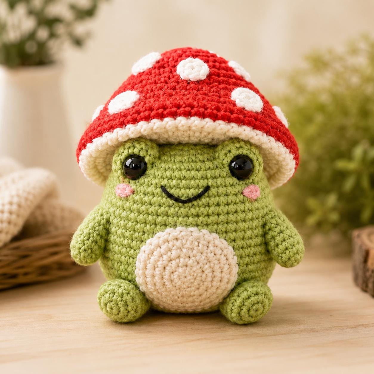 26 Mushroom Hat Crochet Patterns for Cottagecore, Fantasy, and Everyday Wear 2 Mushroom Hat Frog