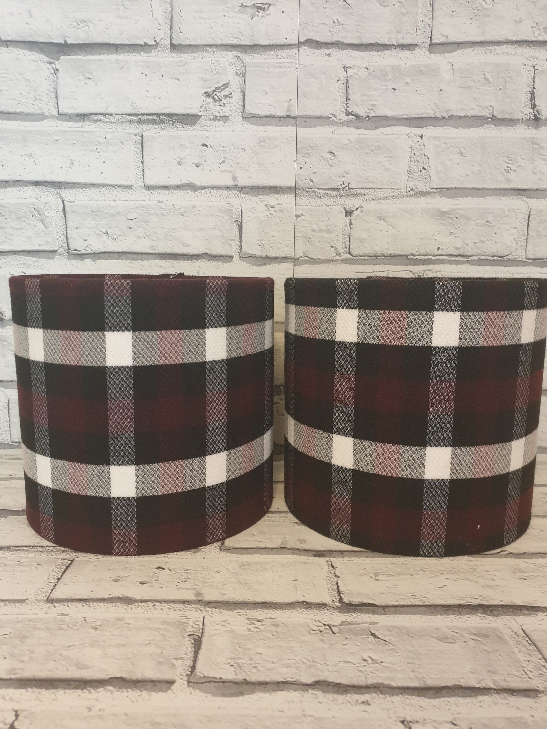 Plaid sale lamp shades