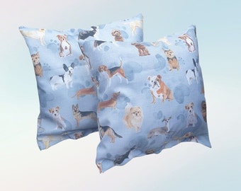 Water-Resistant Square Cushions - Perfect Gift for Dog Lovers and Garden Enthusiasts, Ideal for Outdoor Decor, Stylish Animal Print Accents