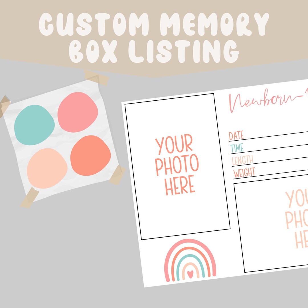 Custom Memory Box Listing - Etsy