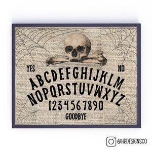 Ouiji Board Printable Halloween Wall Art Gallery - Elevate Your Decor with Spook-tacular Designs | Instant Download