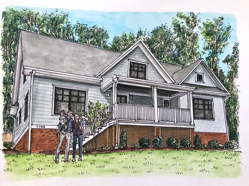 Custom House Watercolor