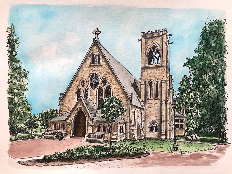 Custom House Watercolor