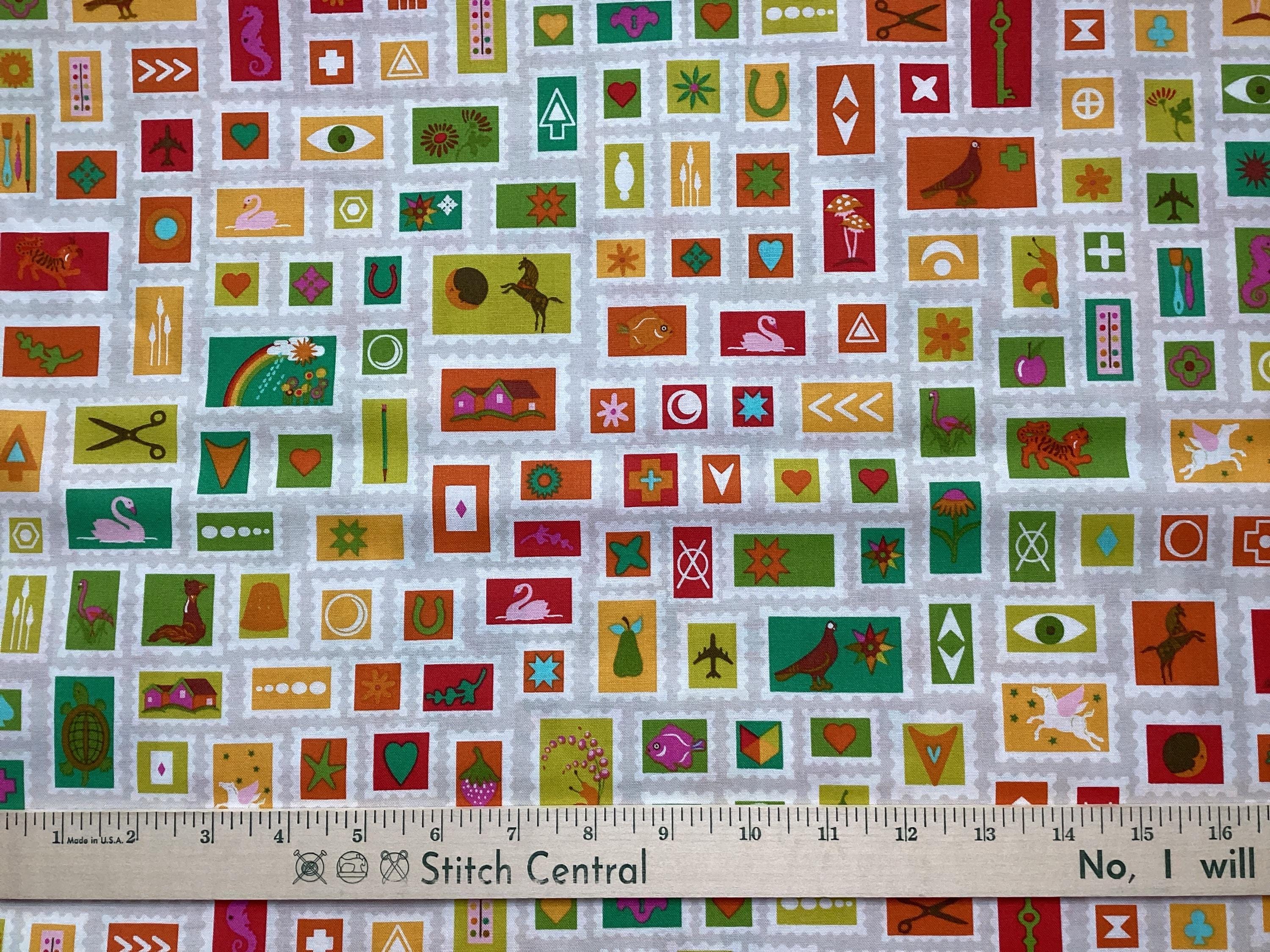 Collector - Day - Color Wheel by Alison Glass- Rainbow Stamps - Etsy