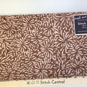 Tjaps Nutmeg Batiks Expressions by Riley Blake, brown tan modern batik