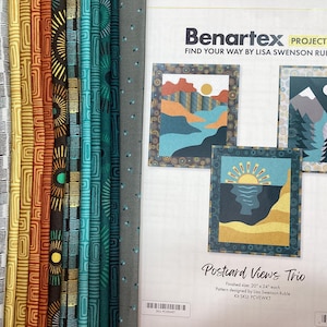 Postcard Views Quilt Kit - 3 mini quilts