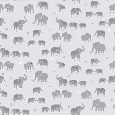 Moonbeam Elephant Fabric by Dear Stella | Etsy