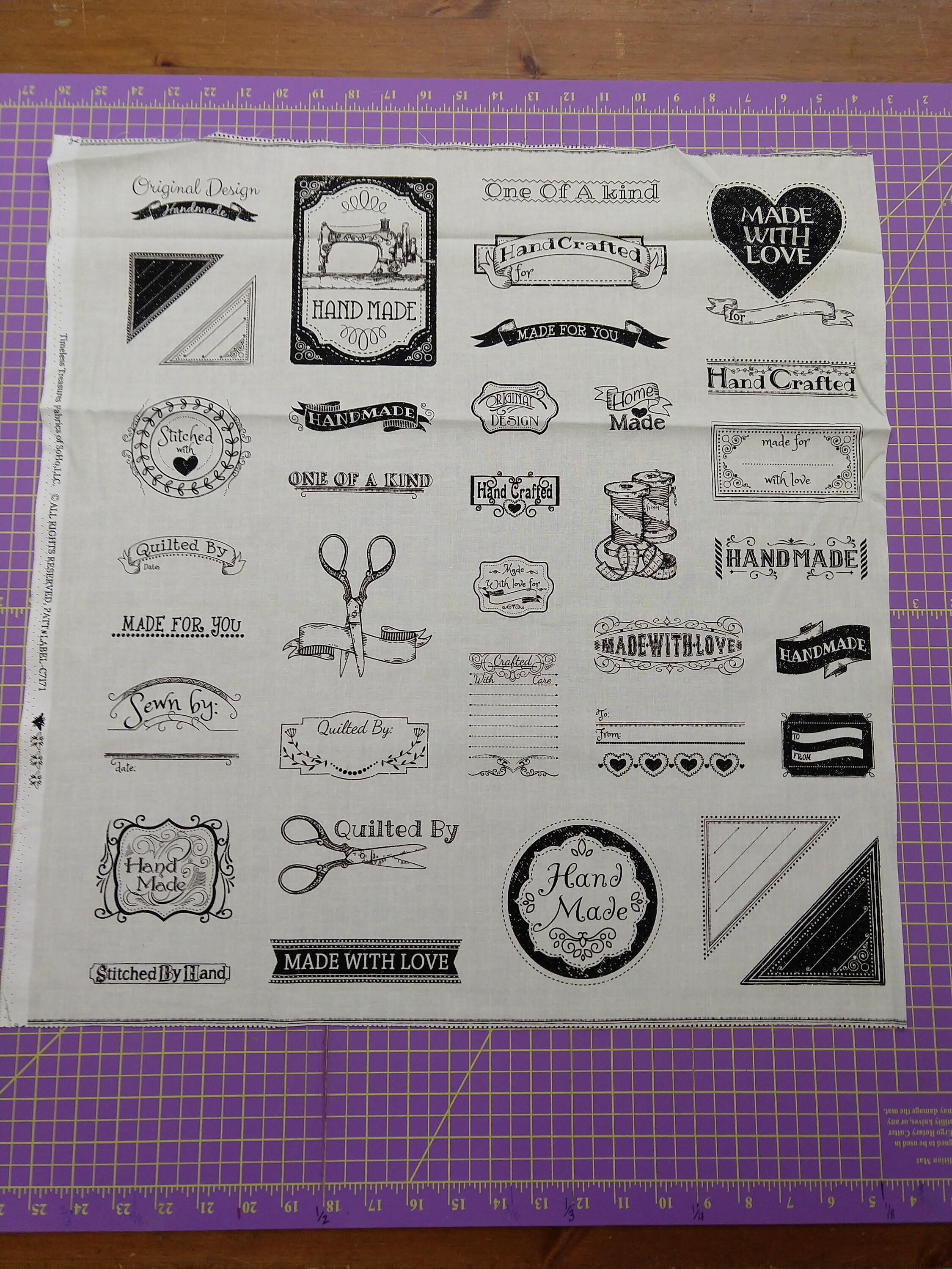Quilt Labels Panel Etsy
